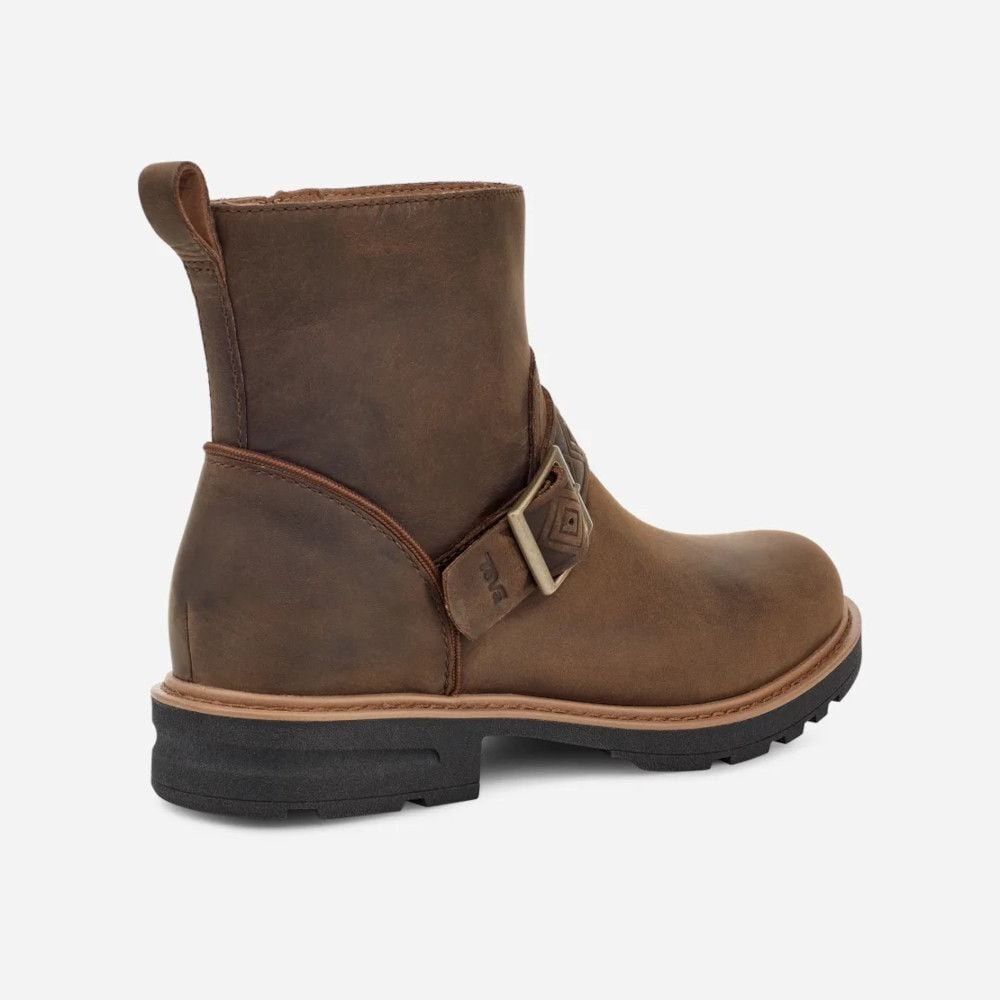 TEVA Bison Rowena Block Heel Waterproof Trek Trail Hike Buckle Booties 6 - Picture 3 of 6